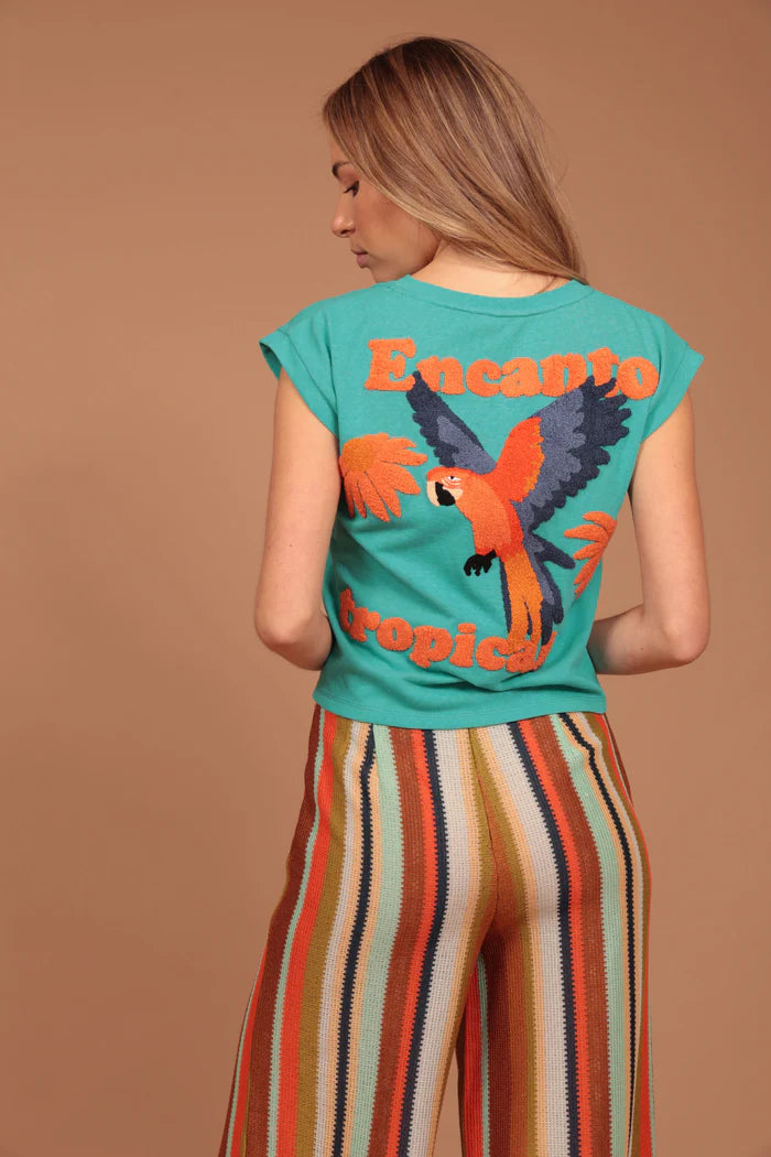 Pantalón rayitas naranja Luna Llena
