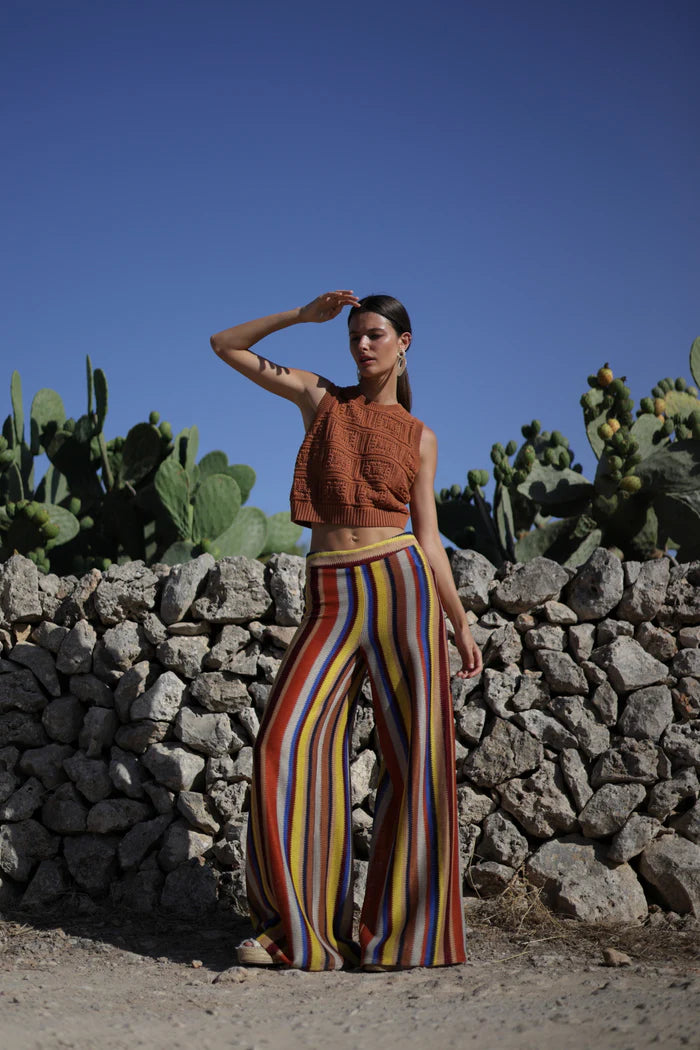 Pantalones punto crochet colores Luna Llena
