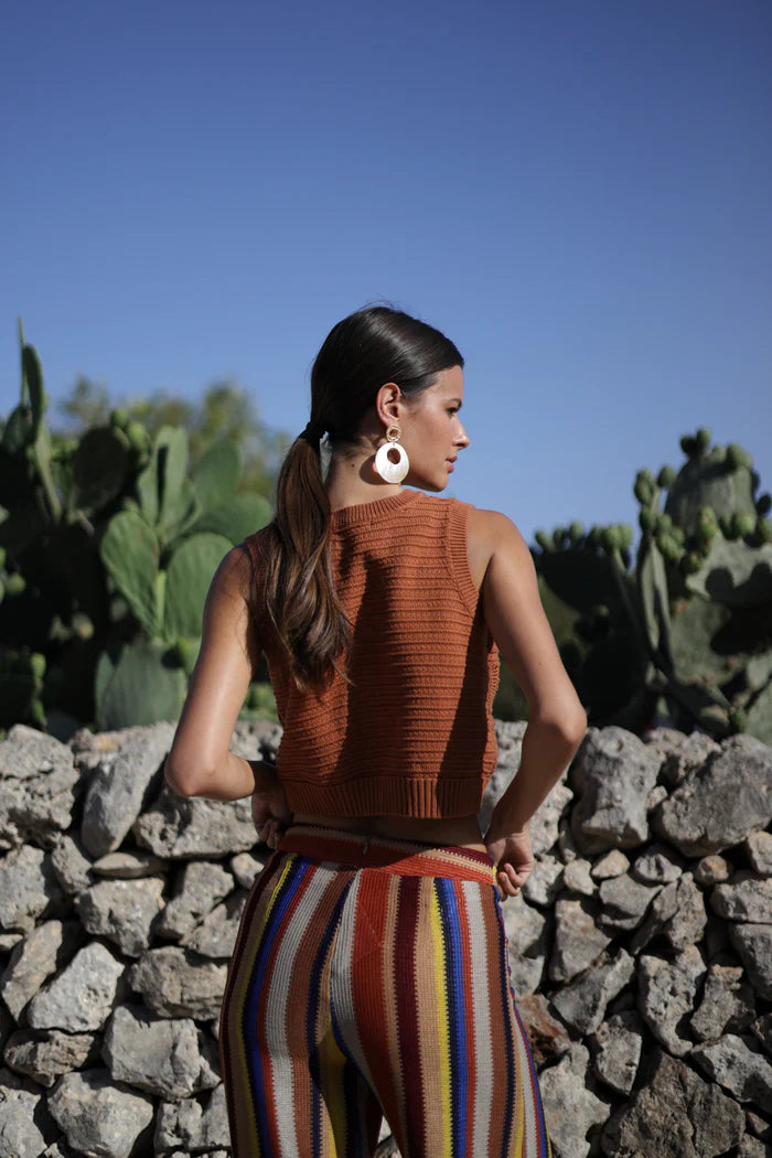 Pantalones punto crochet colores Luna Llena