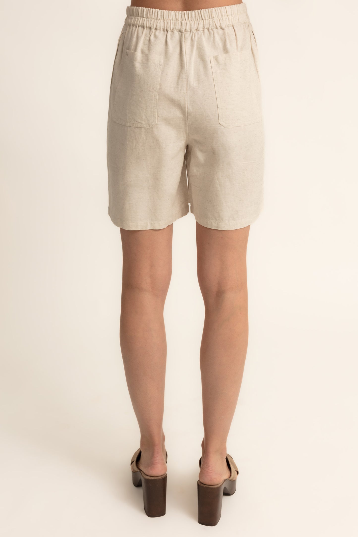 Bermuda beige mezcla lino