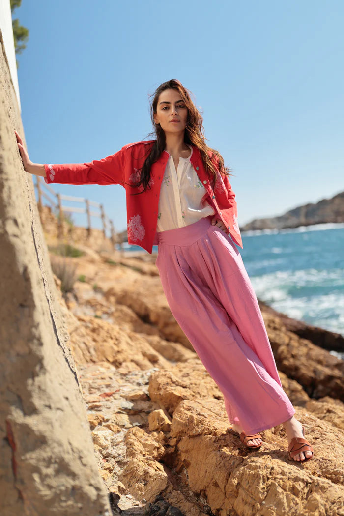 Chaqueta roja algodón Luna Llena