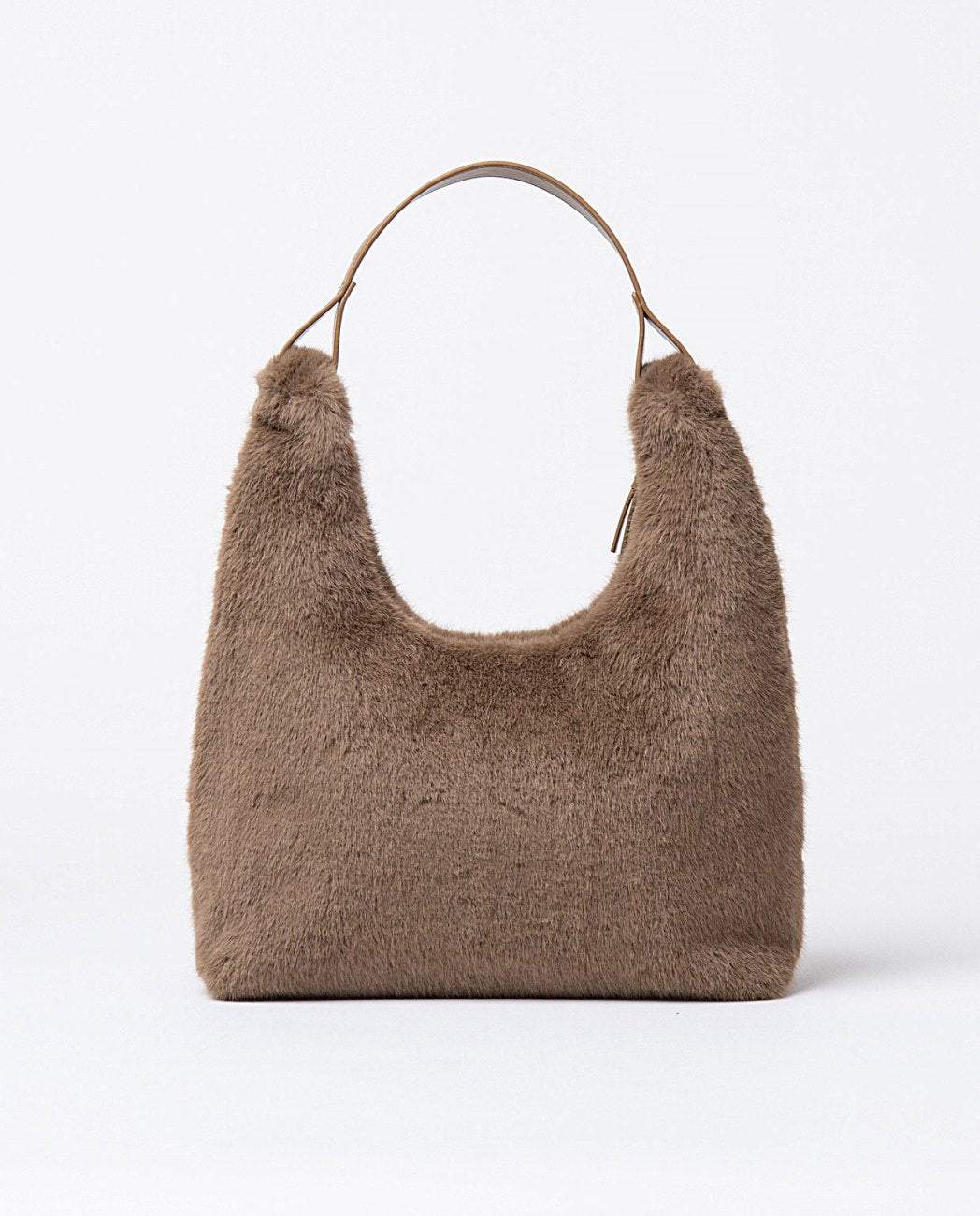 Bolso de hombro en pelo Kaki Surkana