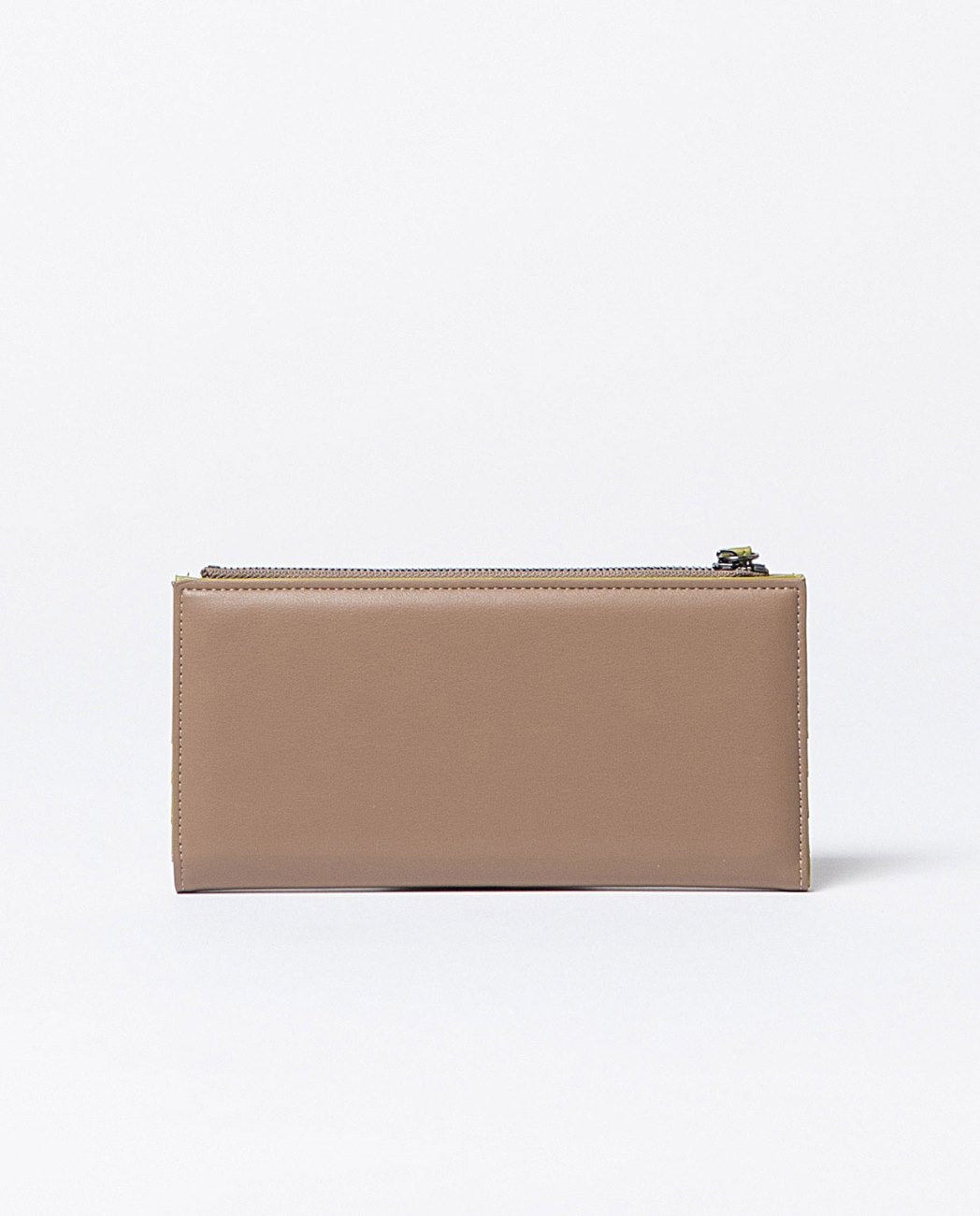 Cartera grande bicolor Kaki Surkana