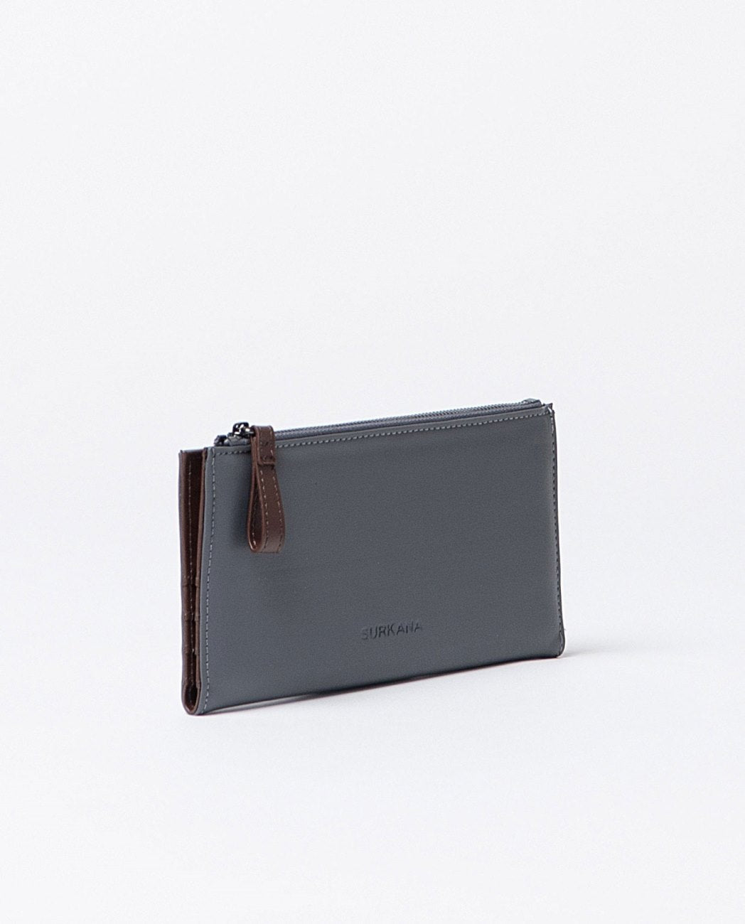 Cartera grande bicolor Gris Surkana
