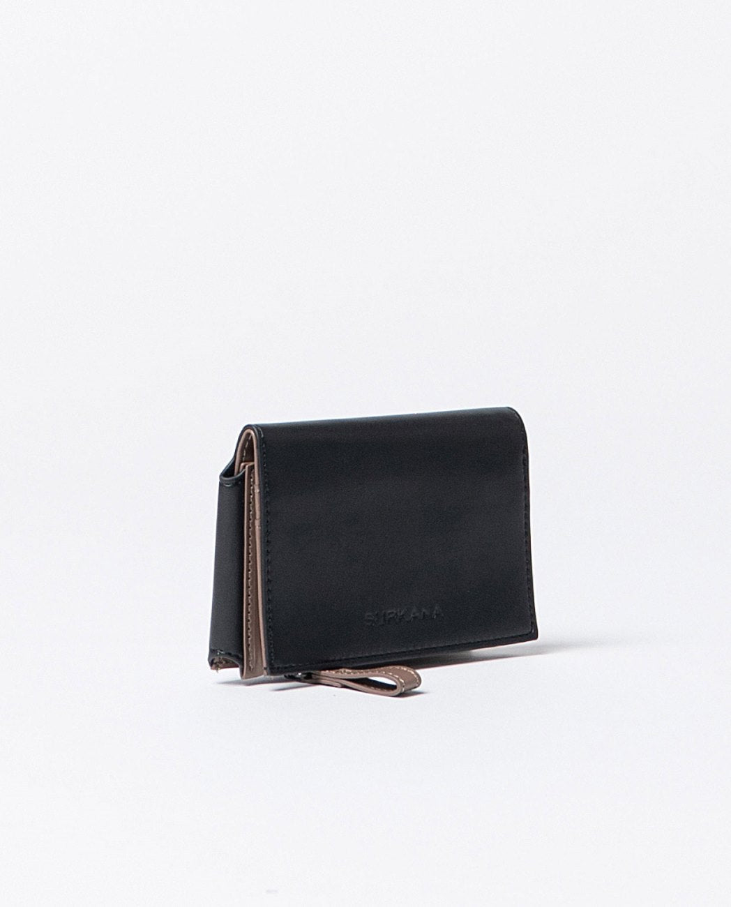 Cartera pequeña bicolor Negro Surkana