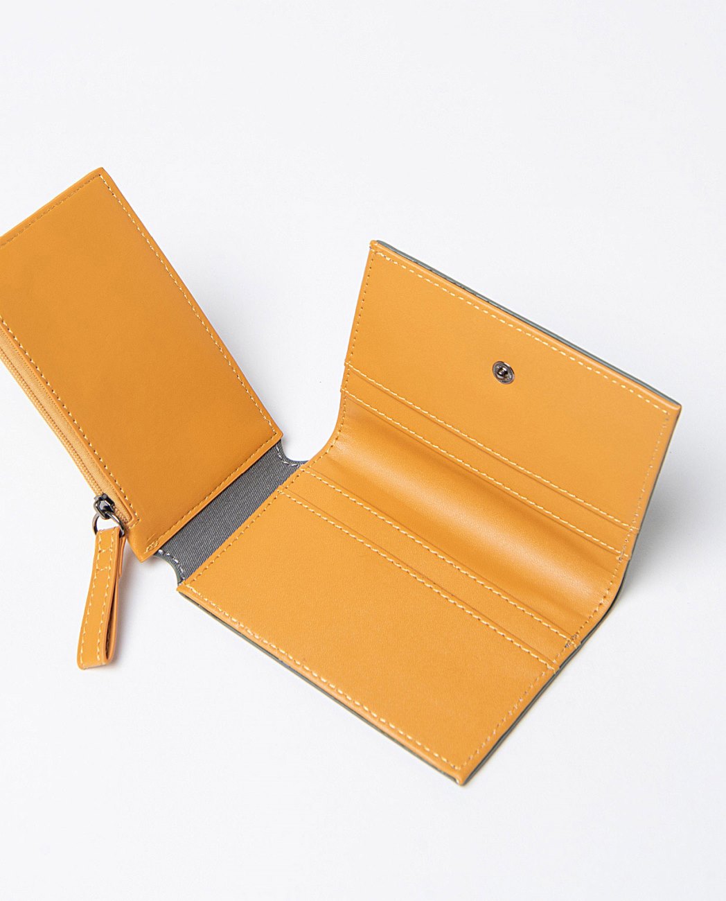 Cartera pequeña bicolor Azul acero Surkana