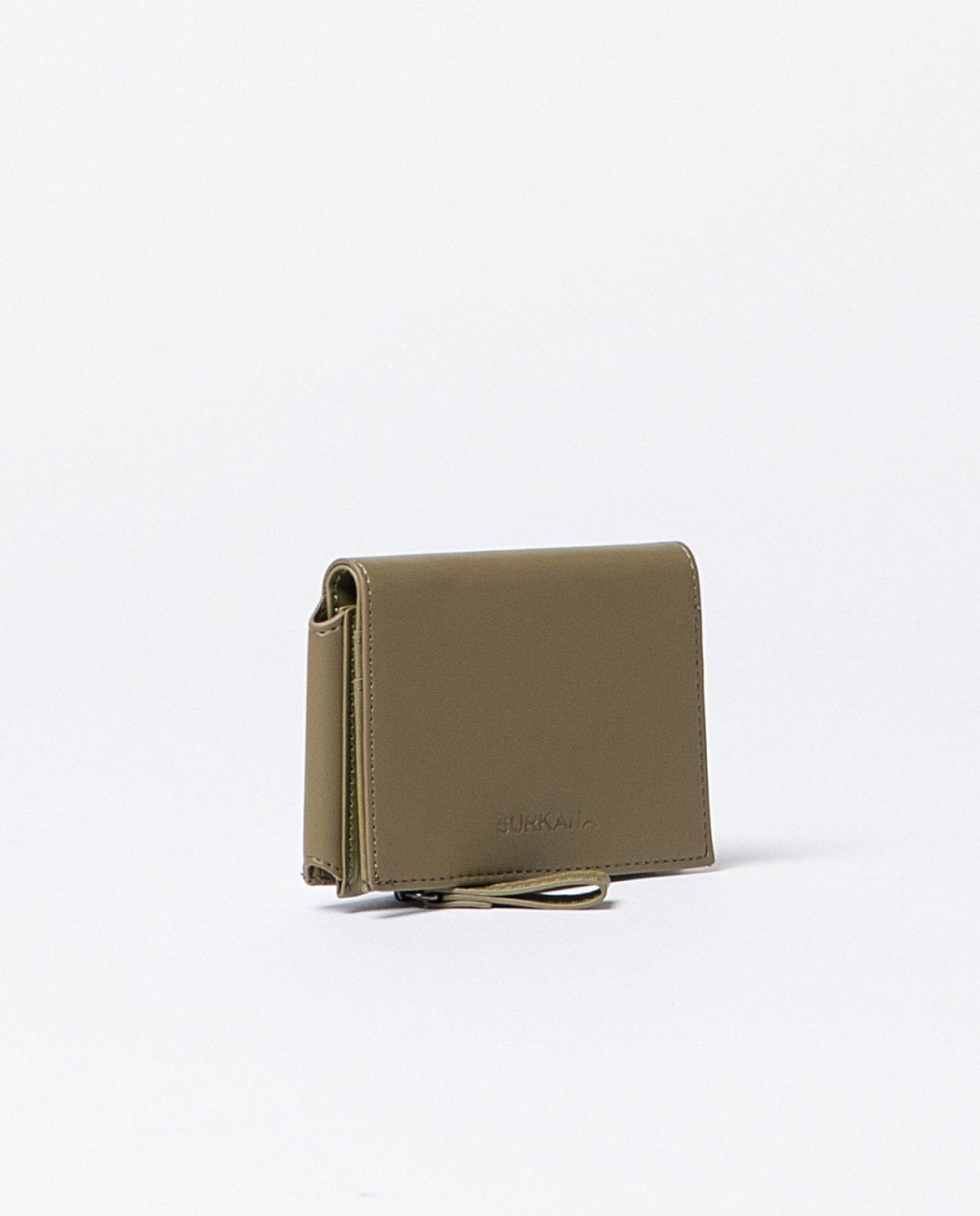 Cartera pequeña bicolor Kaki