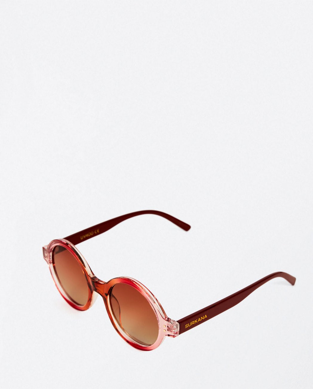Gafas de sol redondas estampado rojo Surkana