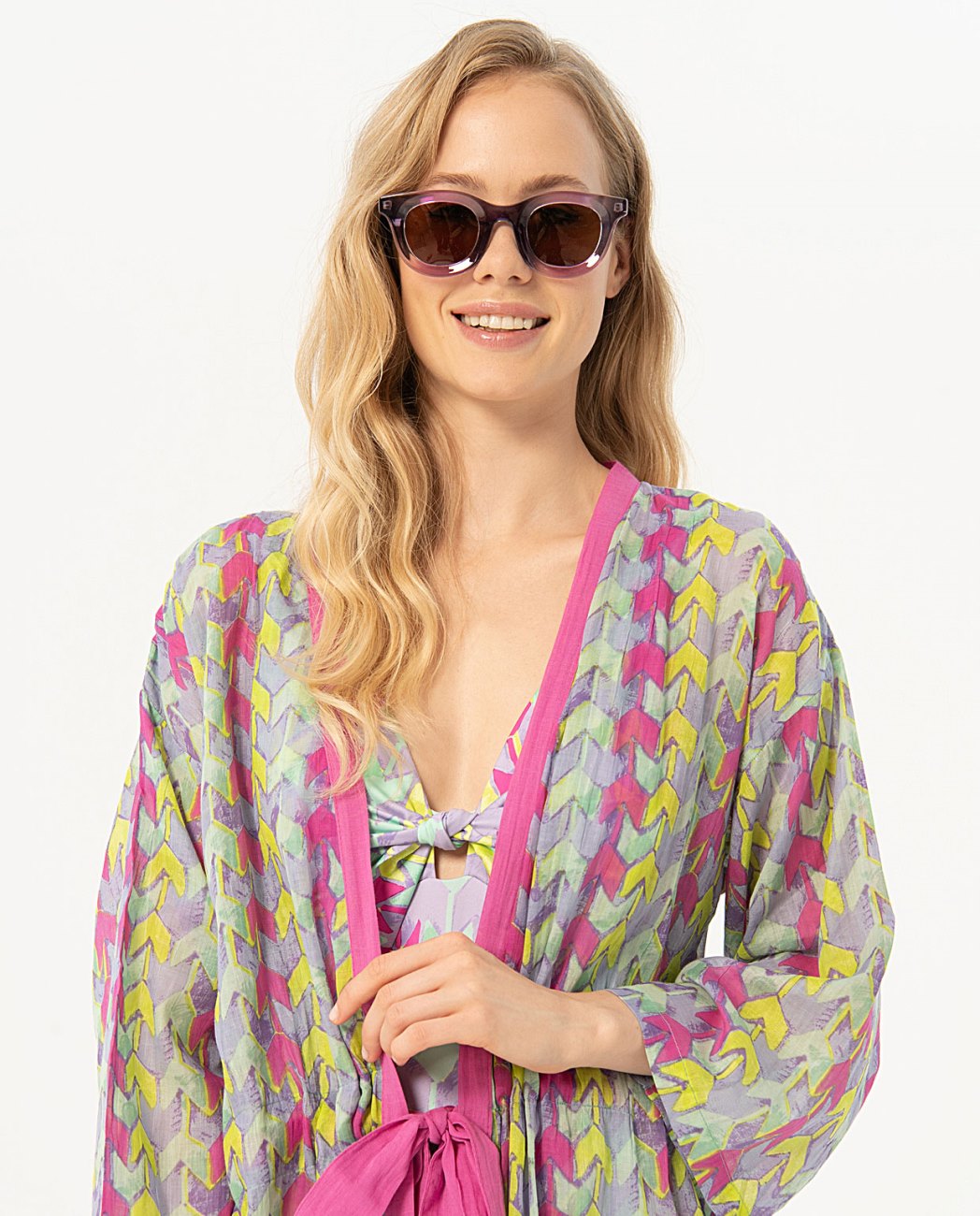 Gafas de sol estampado lila Surkana