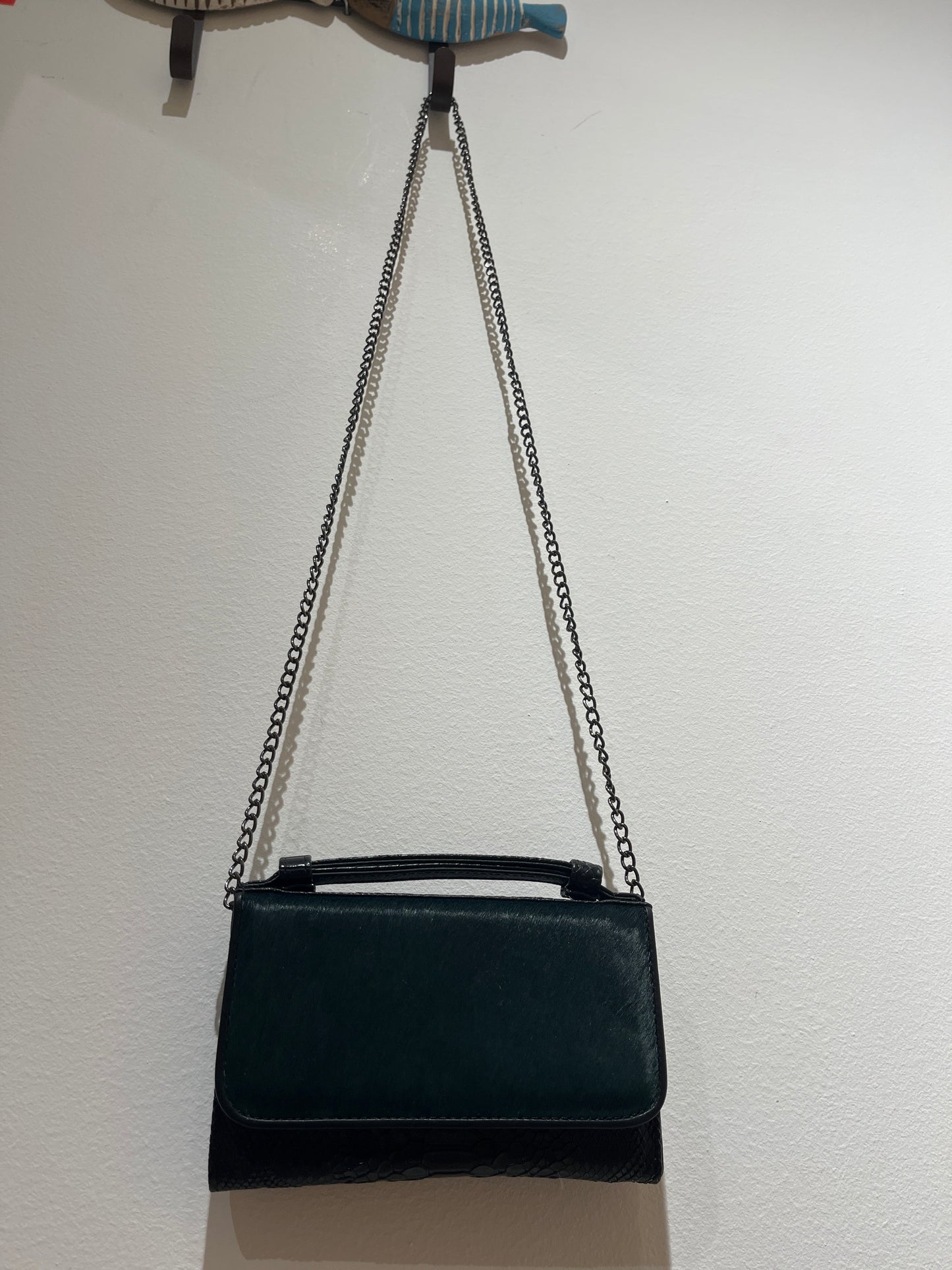 Bolso piel verde