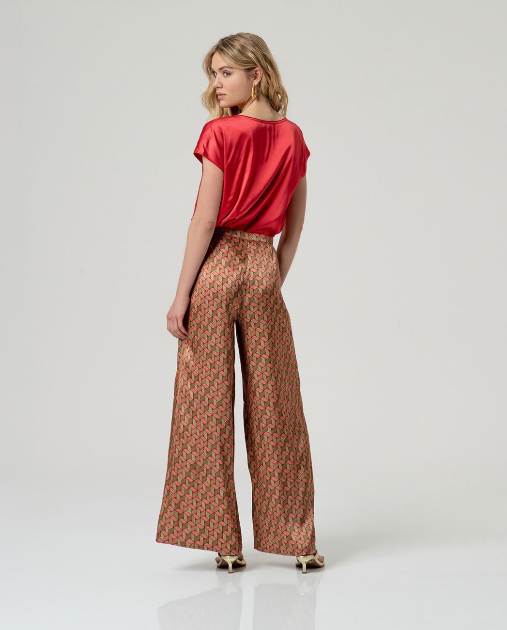 Pantalón estampado multicolor Surkana