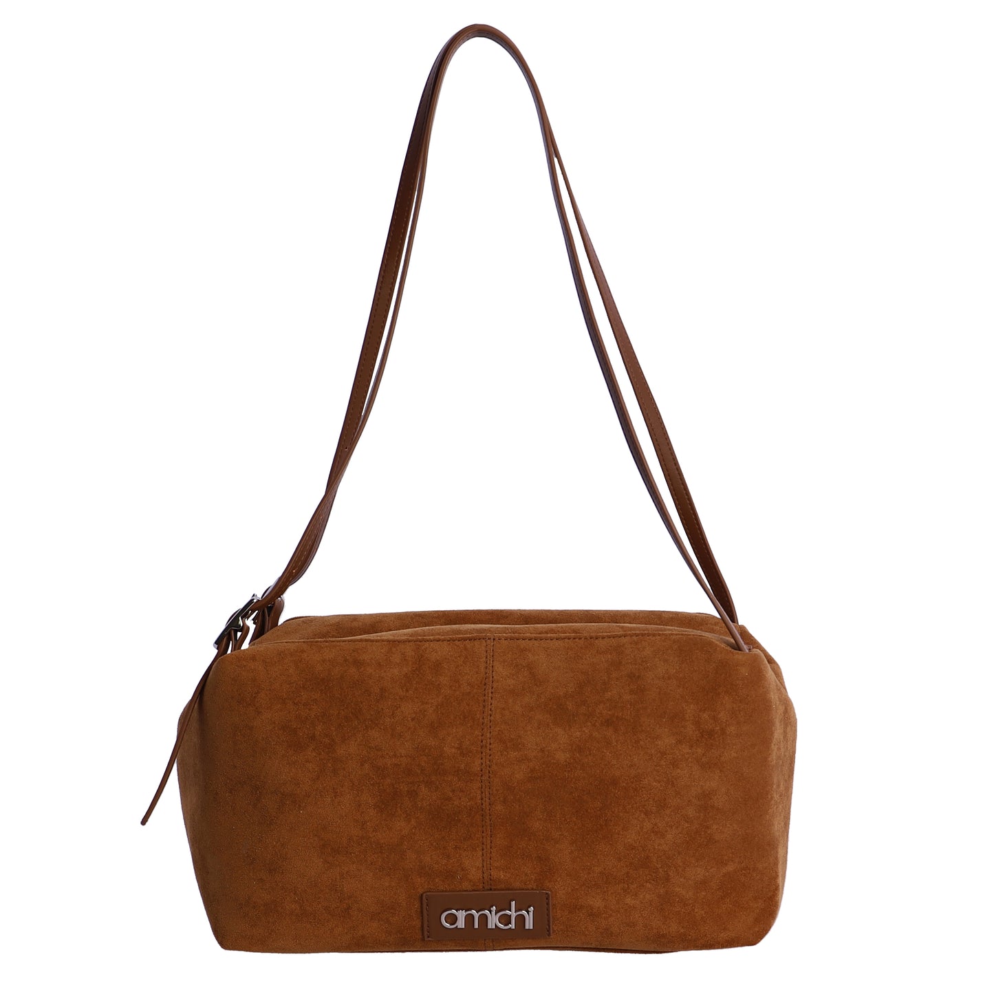Bolso hombro marrón amichi