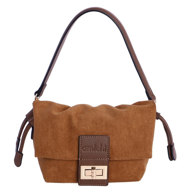 Bandolera pequeña camel amichi