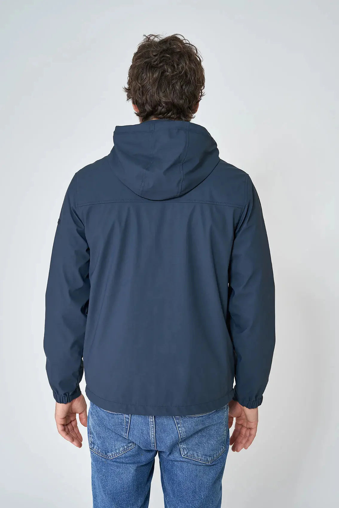 Chubasquero azul marino hombre Batela
