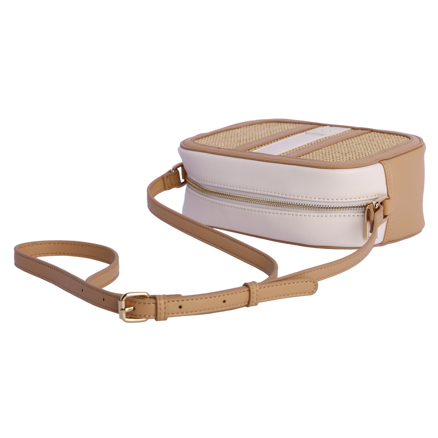 Bandolera natural blanco don algodon