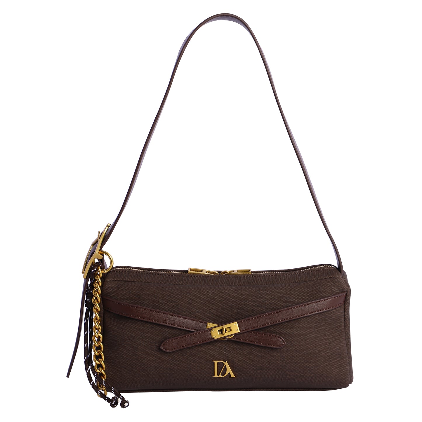 Bolso hombro chocolate don algodon