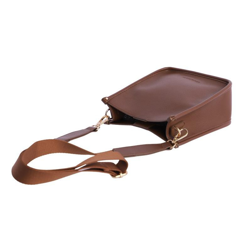 Bandolera marrón don algodón
