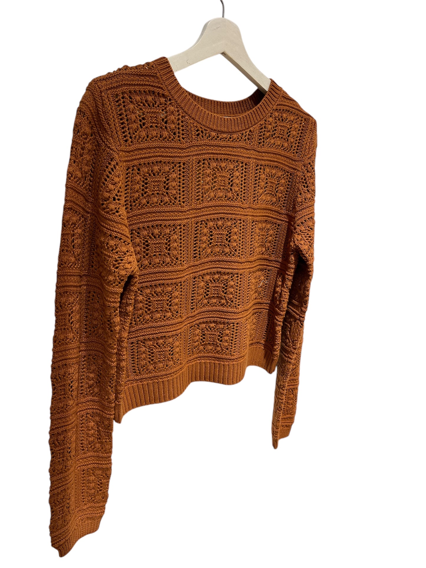 Jersey calado marrón oscuro Luna Llena