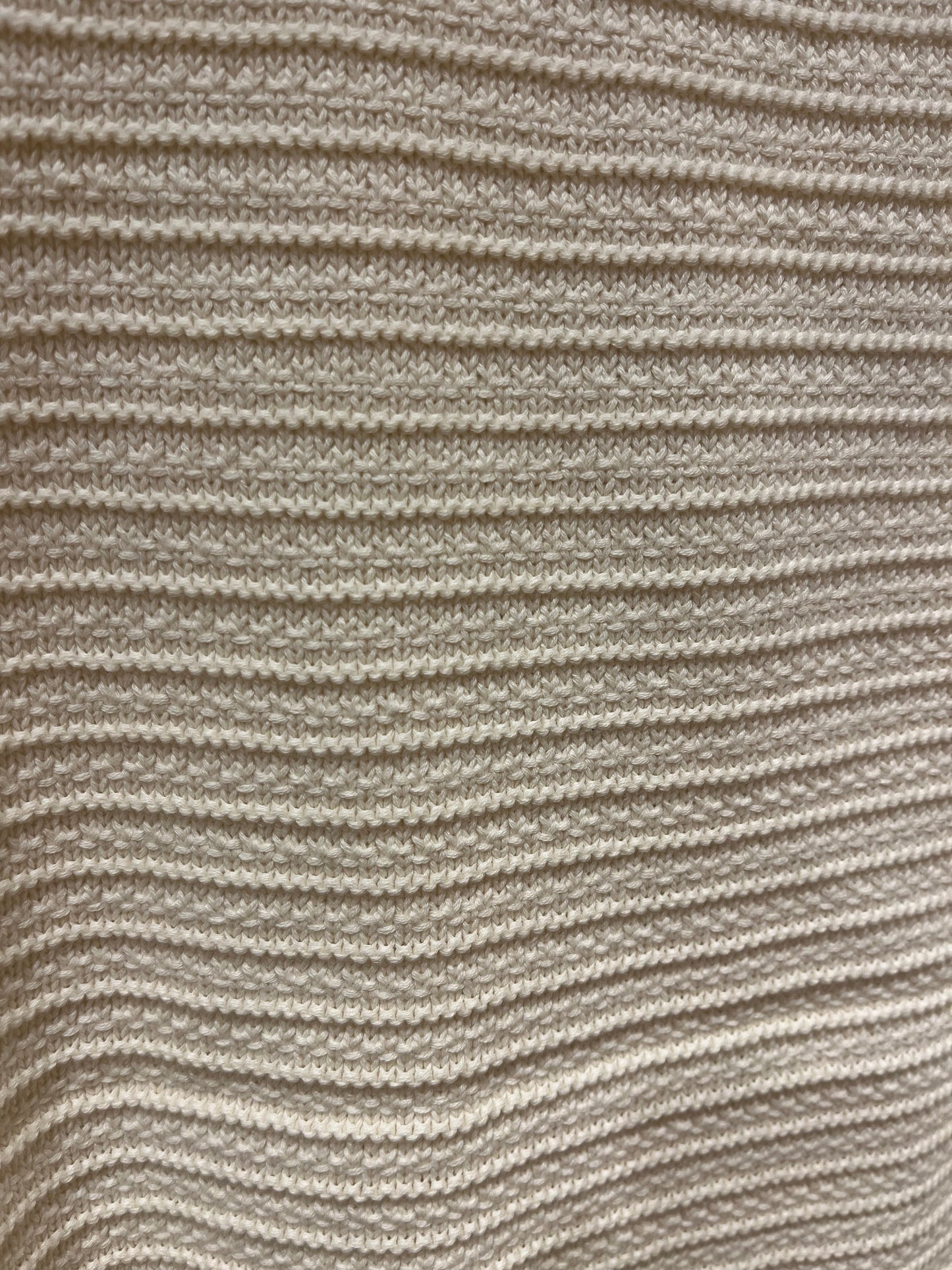Chaleco punto crochet blanco roto Luna Llena