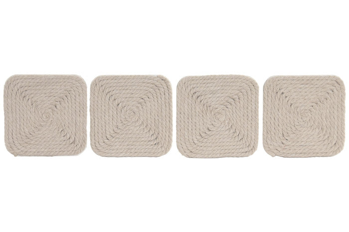 Posavasos set 4 cuerda