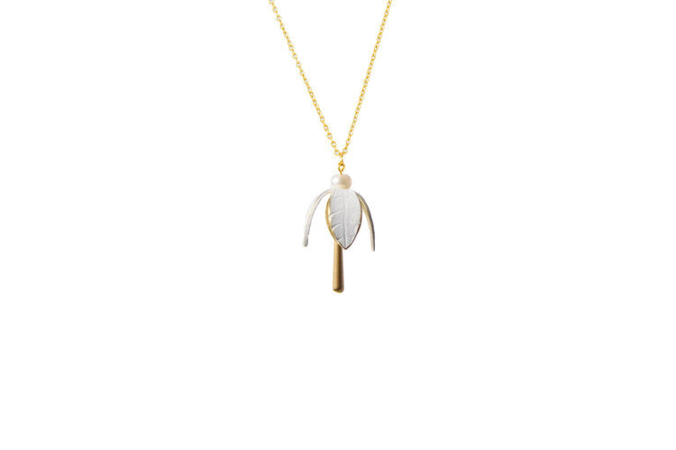 Colgante handmade campanilla blanca