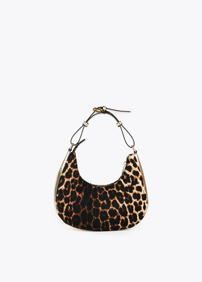 Bolso media luna animal print Lola Casademunt