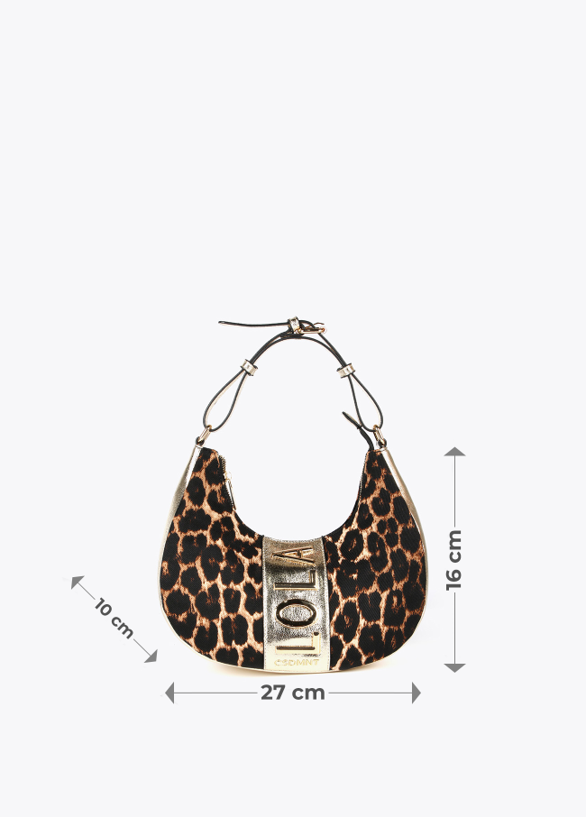 Bolso media luna animal print Lola Casademunt
