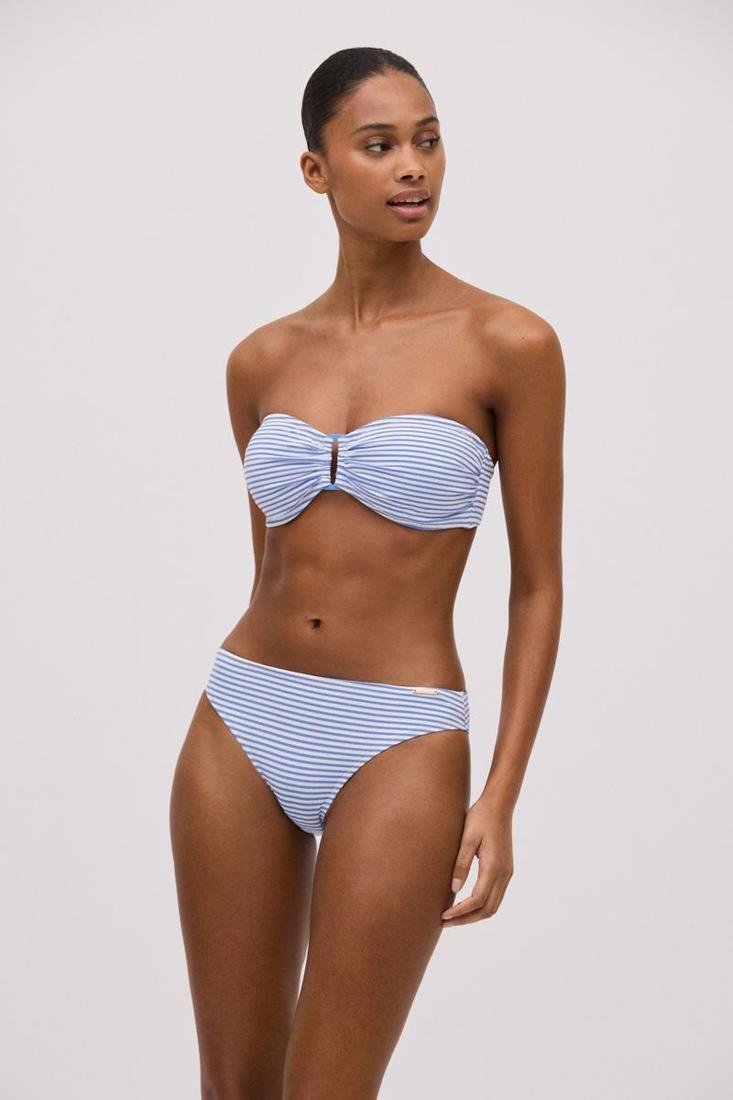 Bikini rayitas azul