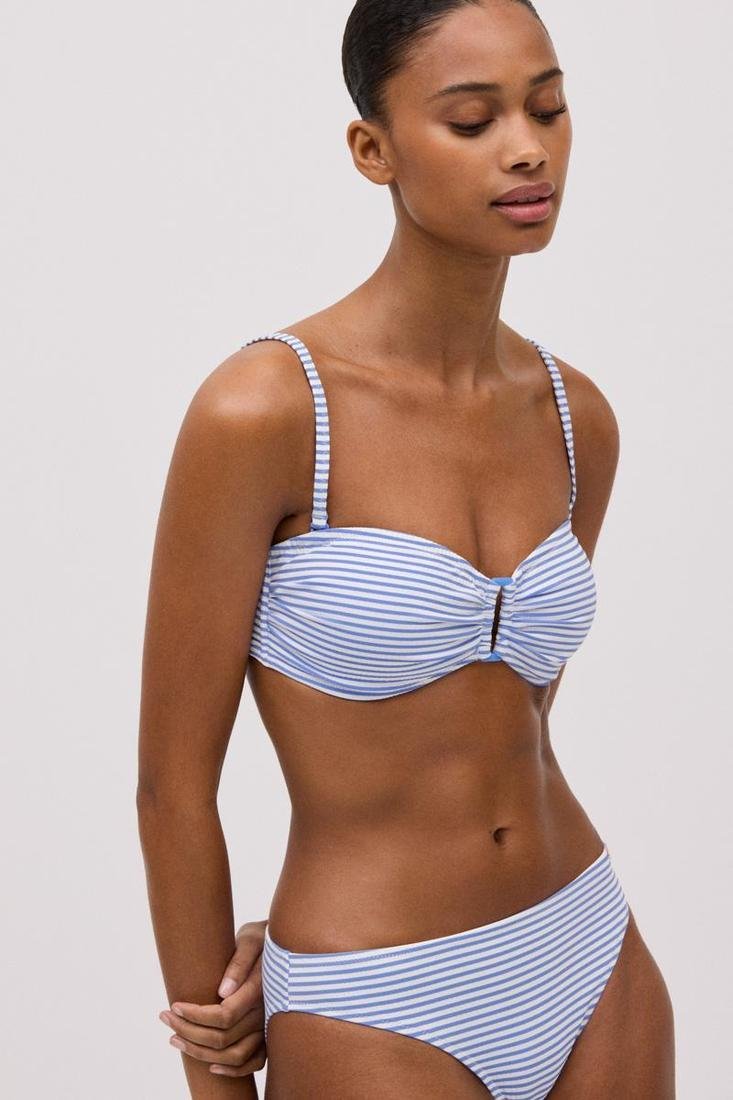 Bikini rayitas azul