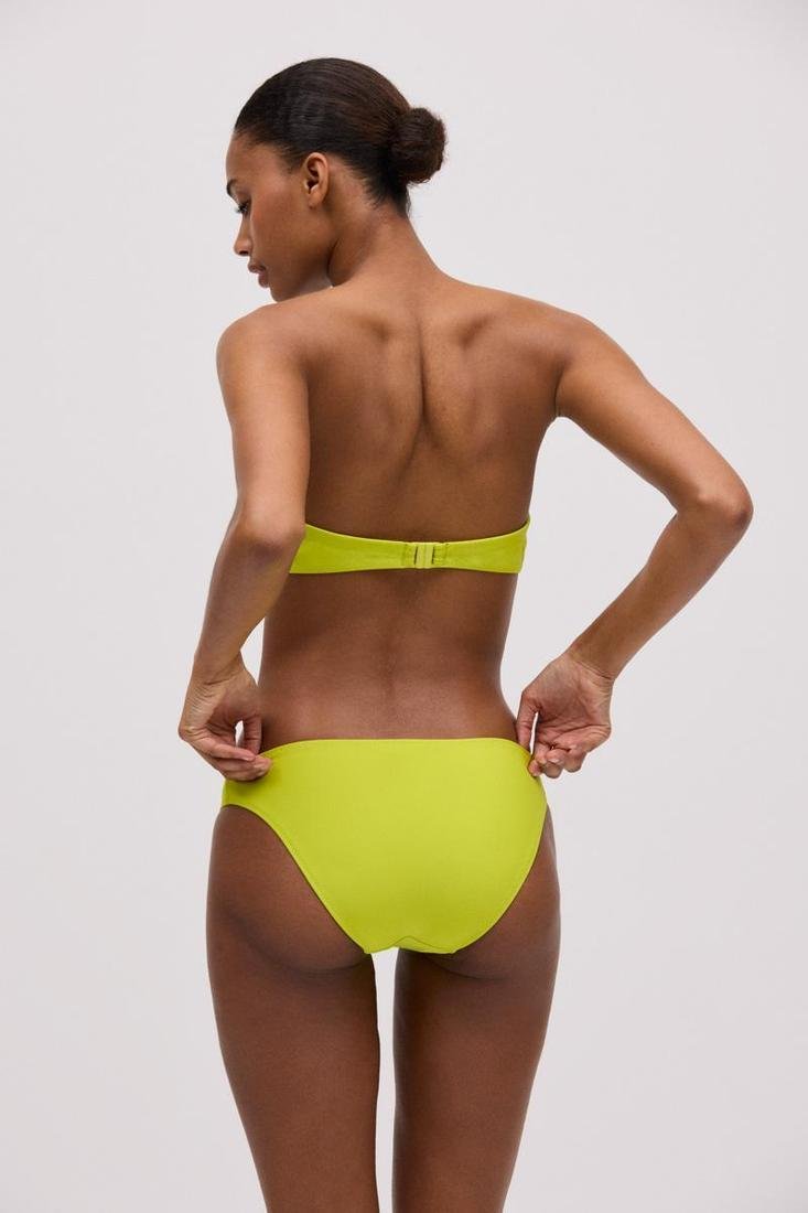 Bikini bandeau tirantes desmontables verde lima