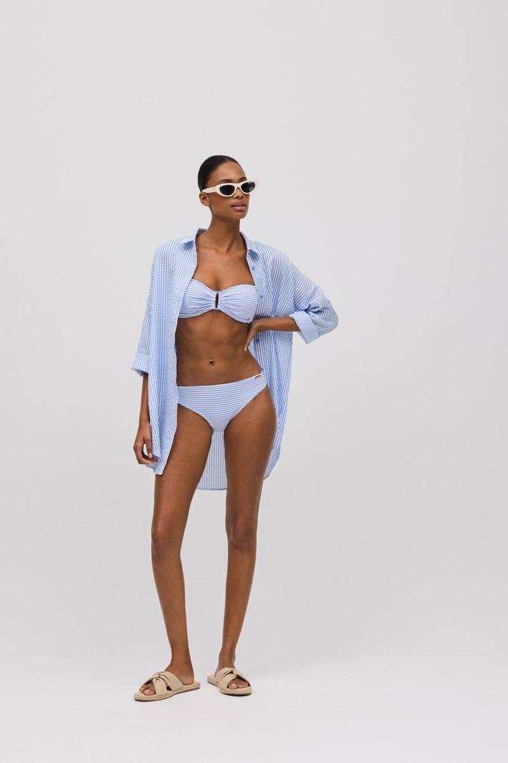 Bikini rayitas azul
