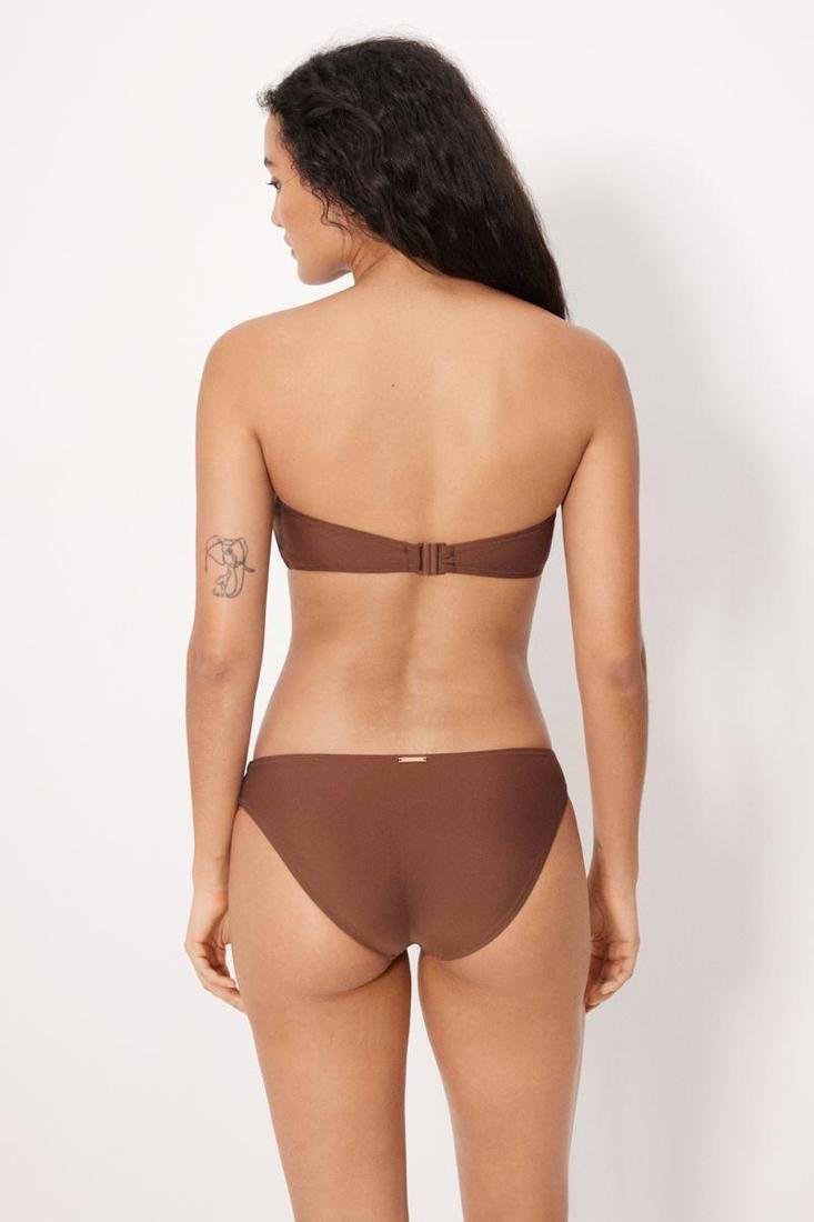 Bikini bandeau marrón