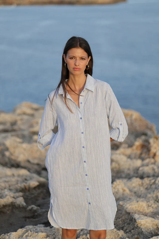 Kurta rayitas azul Luna Llena