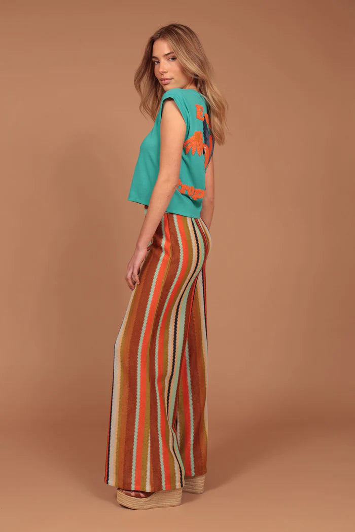 Pantalón rayitas naranja Luna Llena
