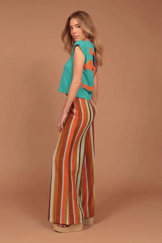 Pantalón rayitas naranja Luna Llena