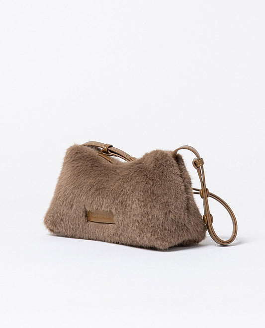 Bolso en pelo con asa multiposicion Kaki Surkana