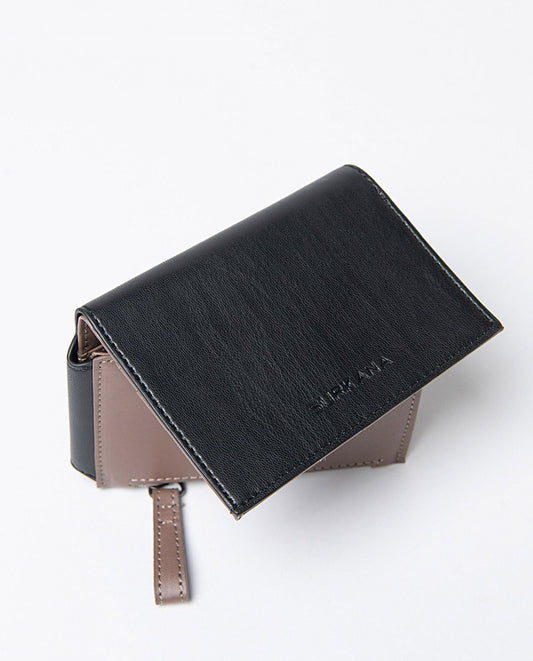 Cartera pequeña bicolor Negro Surkana