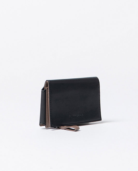 Cartera pequeña bicolor Negro Surkana