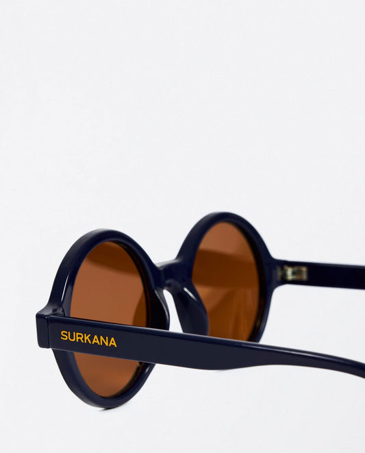 Gafas de sol redondas estampado azul Surkana