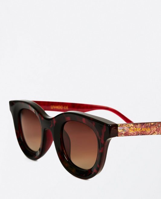 Gafas de sol estampado marrón Surkana