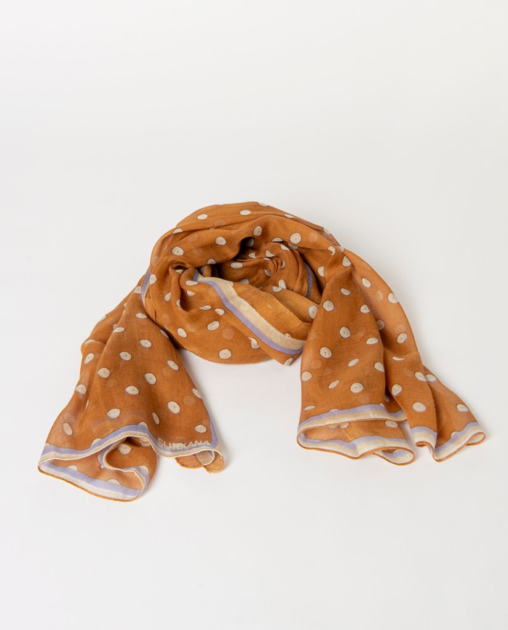 Pañuelo rectangular estampado Camel Surkana