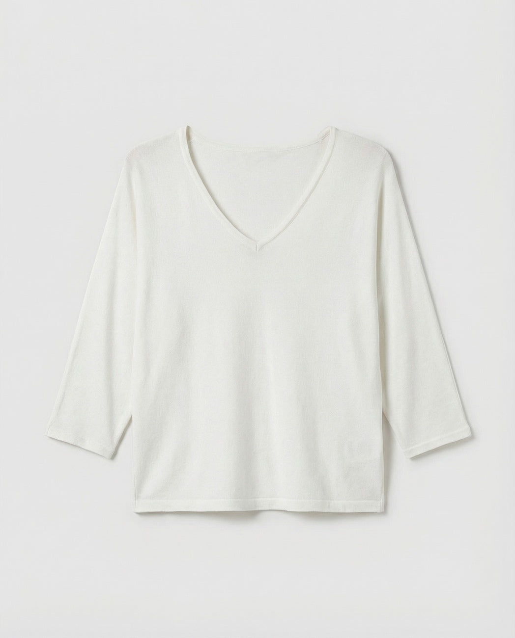 Jersey escote pico manga murciélago Blanco
