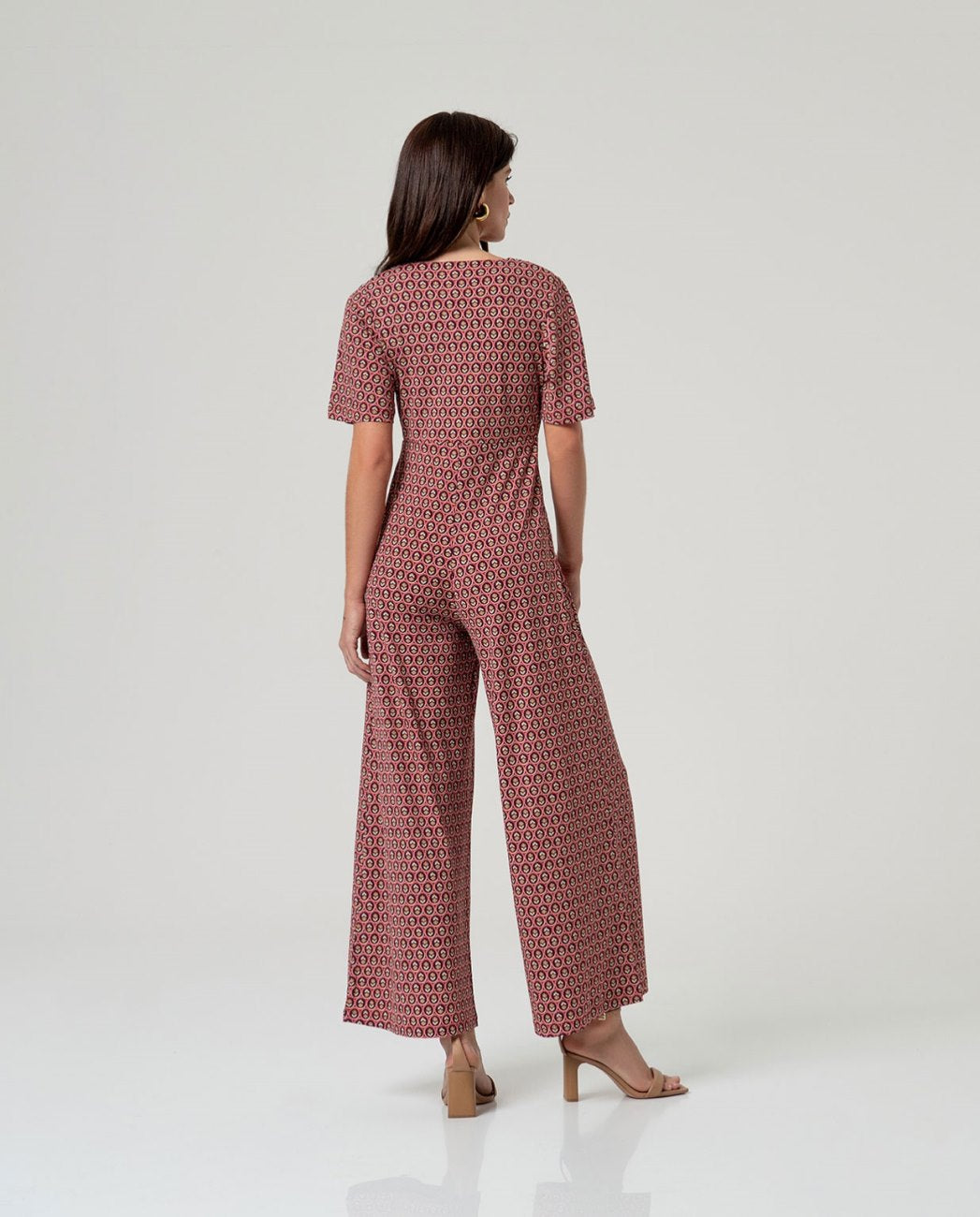 Mono con escote cruzado estampado Teja Surkana