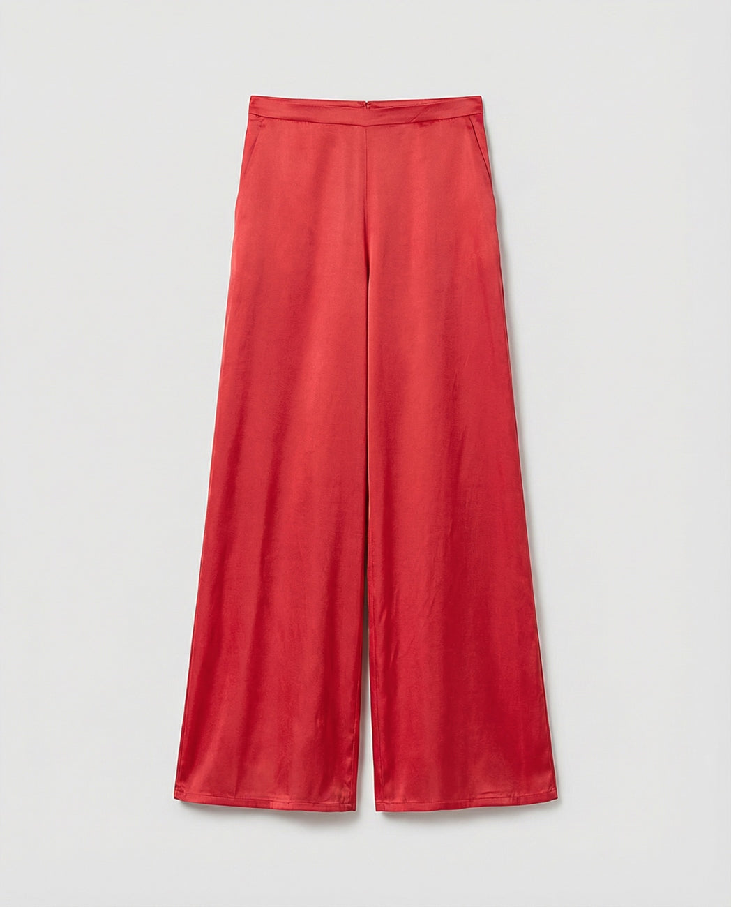 Pantalón ancho raso rojo Surkana