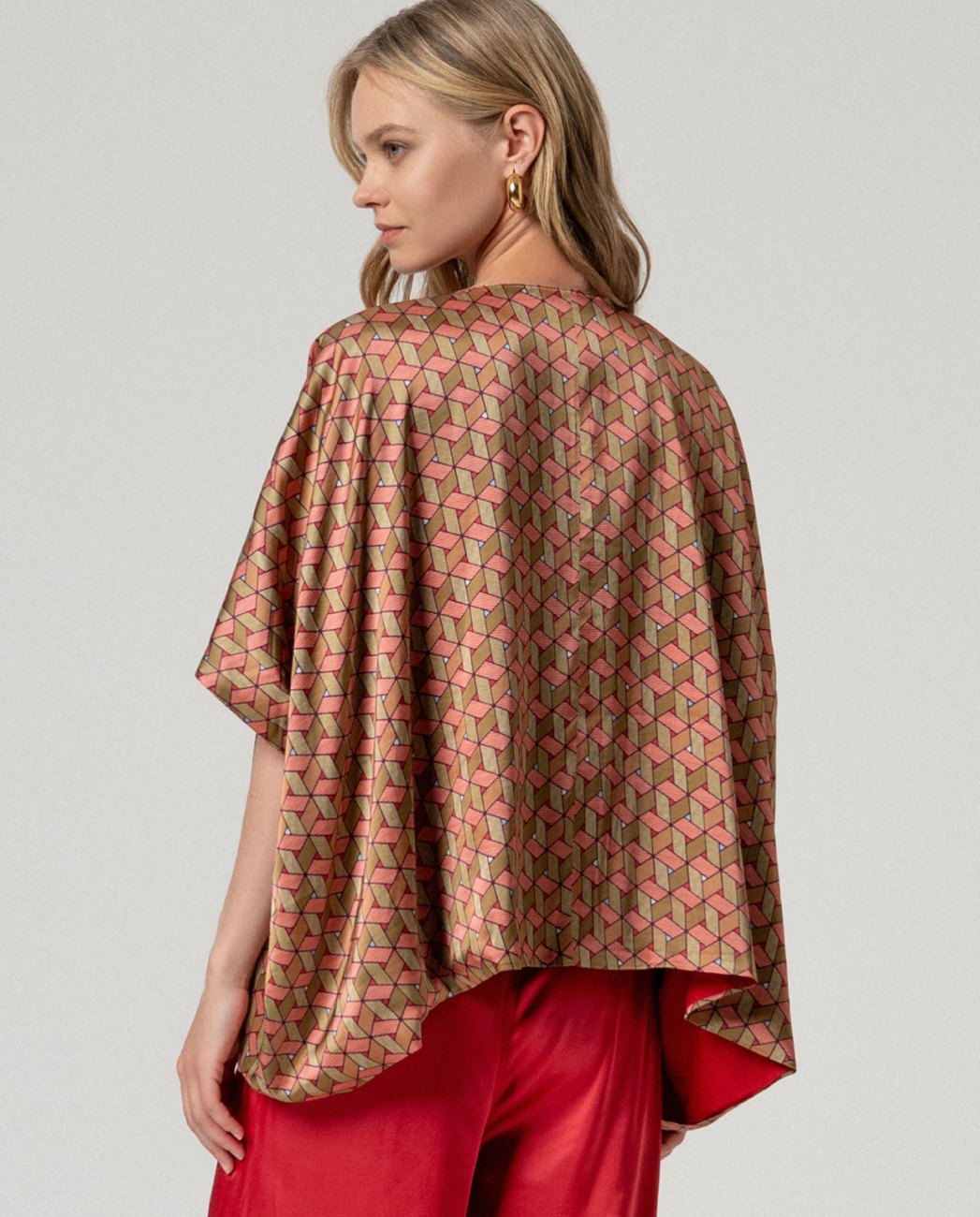 Kimono estampado multicolor Surkana