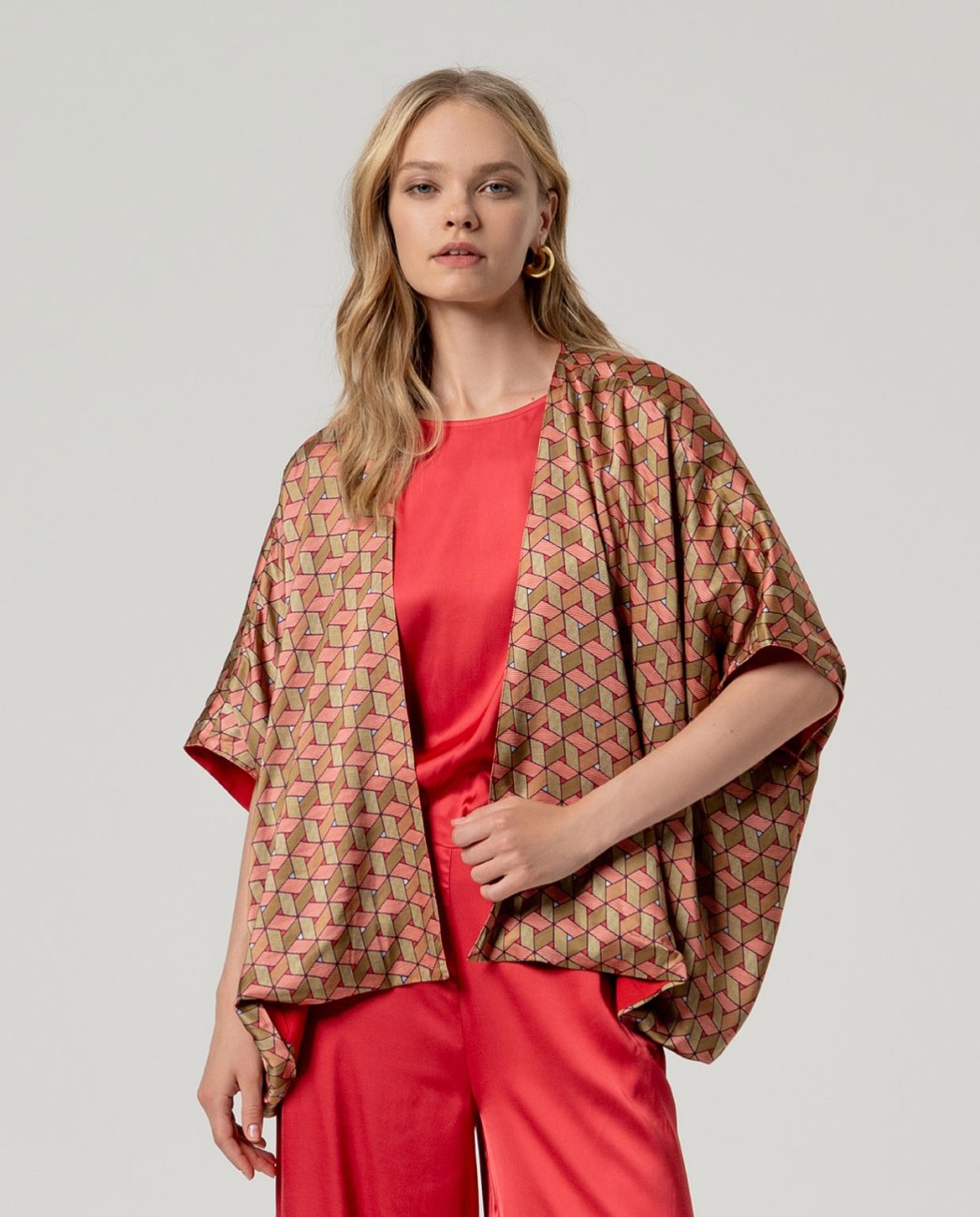 Kimono estampado multicolor Surkana