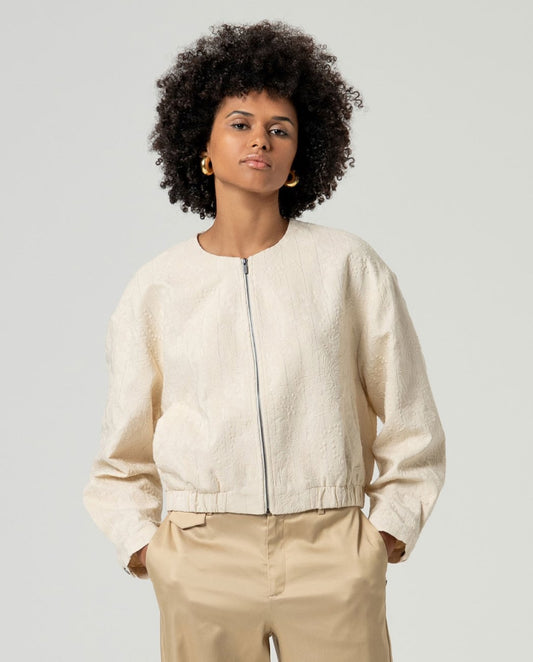 Chaqueta tipo bomber crudo Surkana