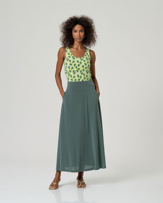 Maxi falda verde Surkana