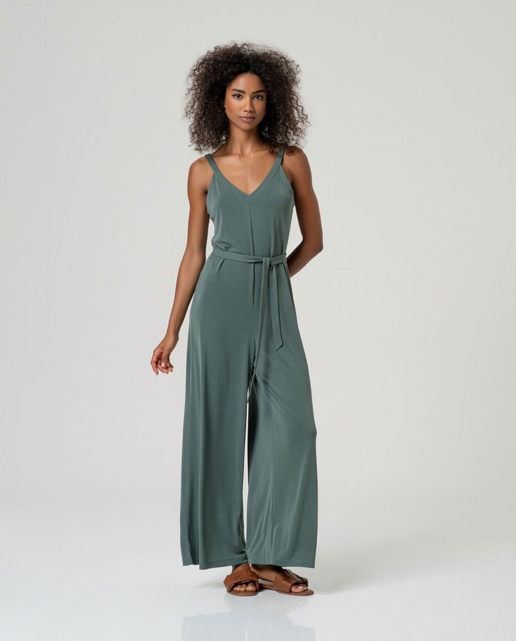 Mono de tirantes Verde kaki Surkana