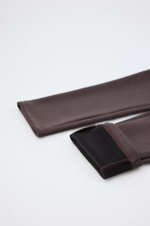 Pantalón legging térmico chocolate